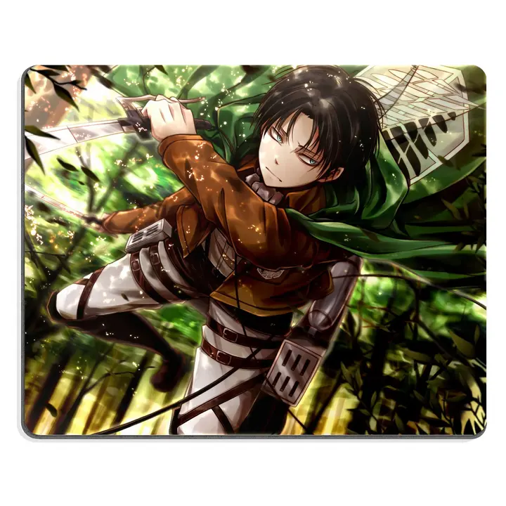 Alfombrilla de ratón Levi Ackerman (diseño 03, Nekopunch)