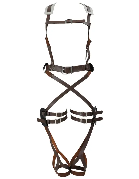 Arnés de cinturones para cosplay Attack on Titan (MicOtaku, granate, S/M)