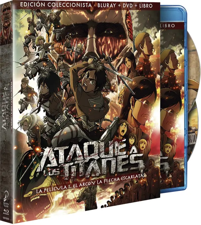 Ataque a los Titanes: El Arco y la Flecha — Blu-ray + DVD + libro