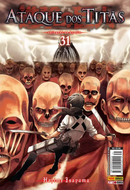 Ataque dos Titãs 31 — manga en portugués de Brasil (Panini)