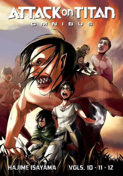 Attack on Titan Omnibus 4 (vol. 10-12) — en inglés (Kodansha)