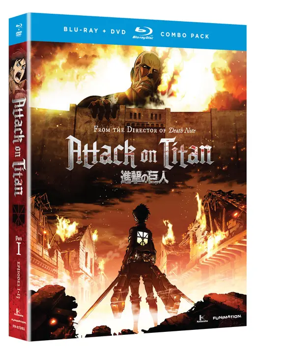 Attack on Titan Parte 1, Blu-ray + DVD (EE. UU., Funimation, 2014)