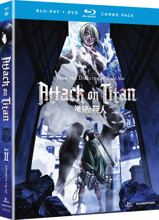 Attack on Titan Parte 2, Blu-ray + DVD (EE. UU., Funimation, estándar)