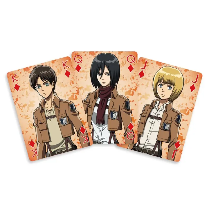 Baraja de póker Attack on Titan de 52 cartas (Sakami)