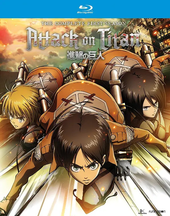 Blu-ray Attack on Titan Temporada 1 completa (EE. UU., 4 discos)