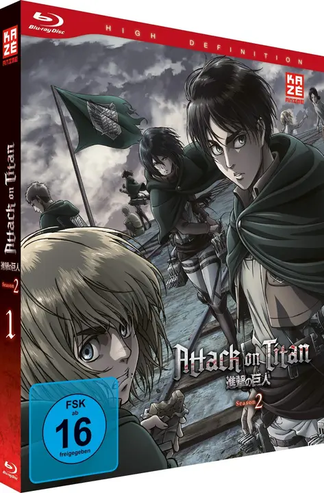 Blu-ray Attack on Titan Temporada 2, Vol. 1 — edición alemana (Kaze)