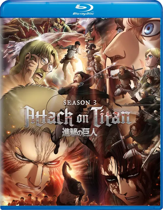 Blu-ray Attack on Titan Temporada 3 completa (EE. UU., 4 discos)