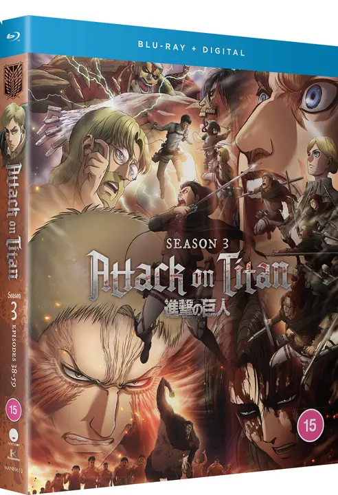 Blu-ray Attack on Titan Temporada 3 completa — importación en inglés