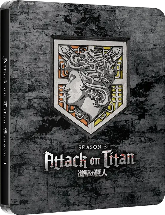 Blu-ray Attack on Titan Temporada 3 Steelbook (Reino Unido)
