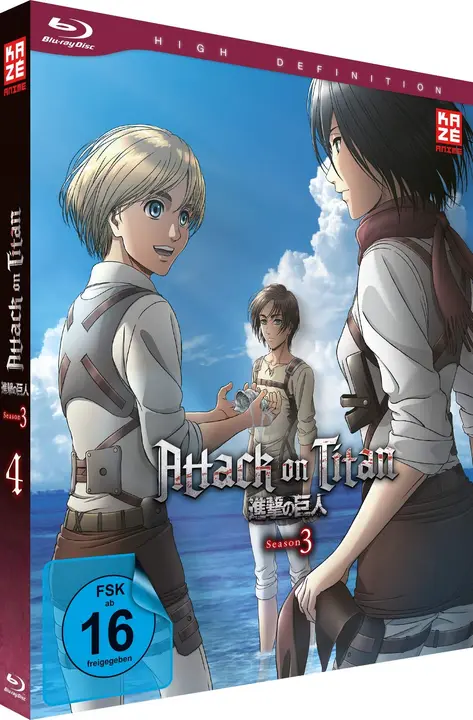 Blu-ray Attack on Titan Temporada 3, Vol. 4 — edición alemana (Kaze)