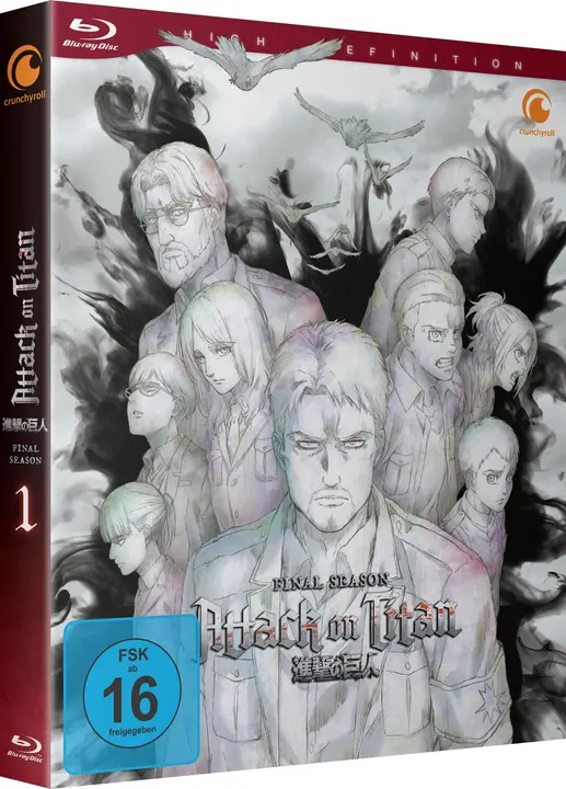 Blu-ray Attack on Titan Temporada final Vol. 1 (Alemania)