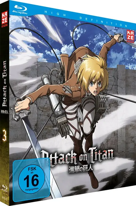 Blu-ray Attack on Titan Vol. 3, episodios 14-19 (Alemania)