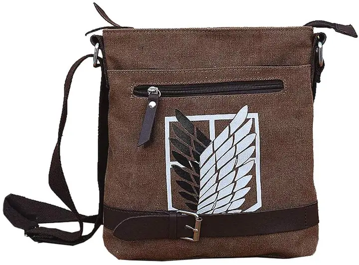 Bolso bandolera de lona marrón emblema Legión (Multiculture)