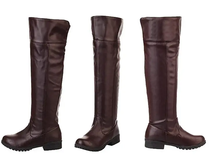 Botas altas marrones de cosplay de la Legión (Lixinya, talla 39)