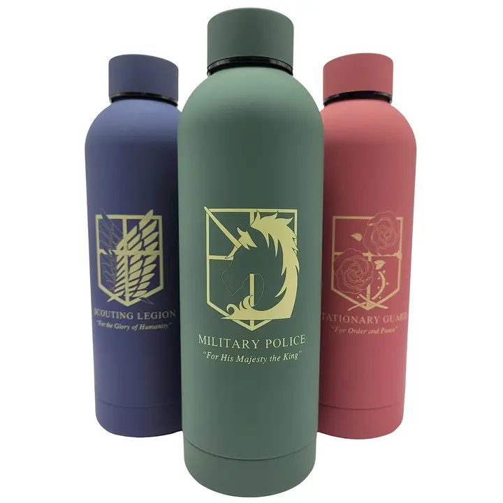 Botella térmica Attack on Titan Policía Militar 500 ml (verde, JAW REX)