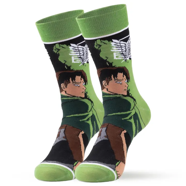 Calcetines de media caña Attack on Titan (Satdflie) — verde