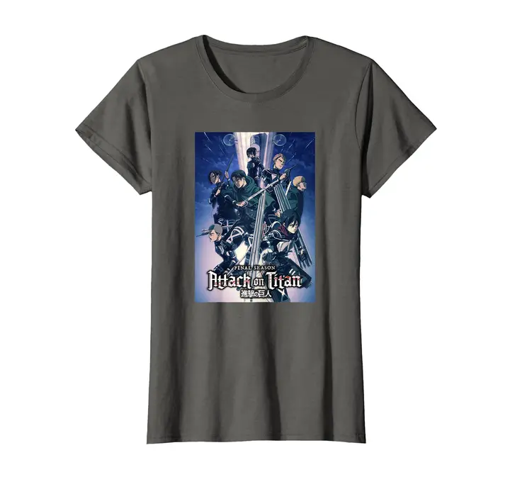 Camiseta Attack on Titan T4 arte clave — asfalto (mujer 3XL)