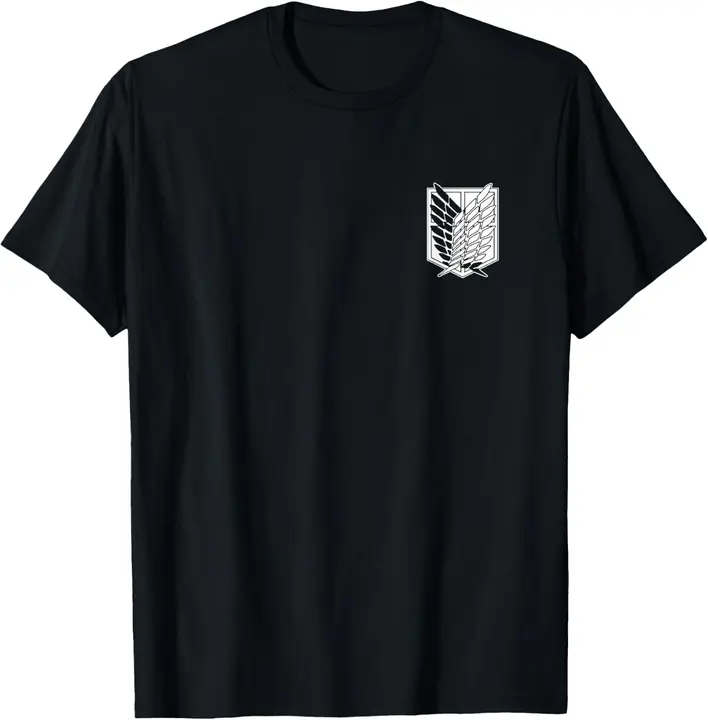 Camiseta Attack on Titan T4 «Scout Regiment Headliner» (negro)