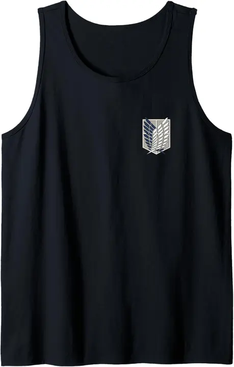 Camiseta sin mangas Attack on Titan T3 — escudo de la Legión (negro)