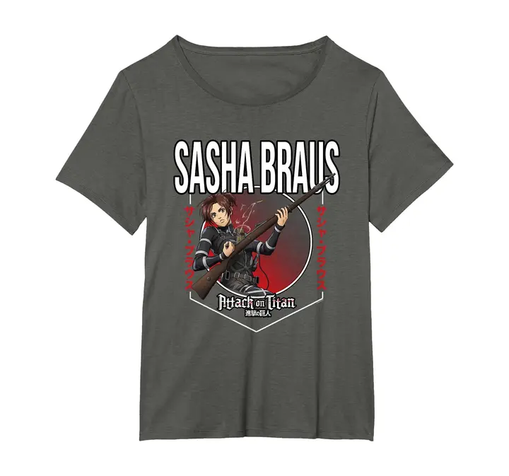 Camiseta T4 «Círculo de Sasha Blouse» — asfalto, mujer 6XL Grande