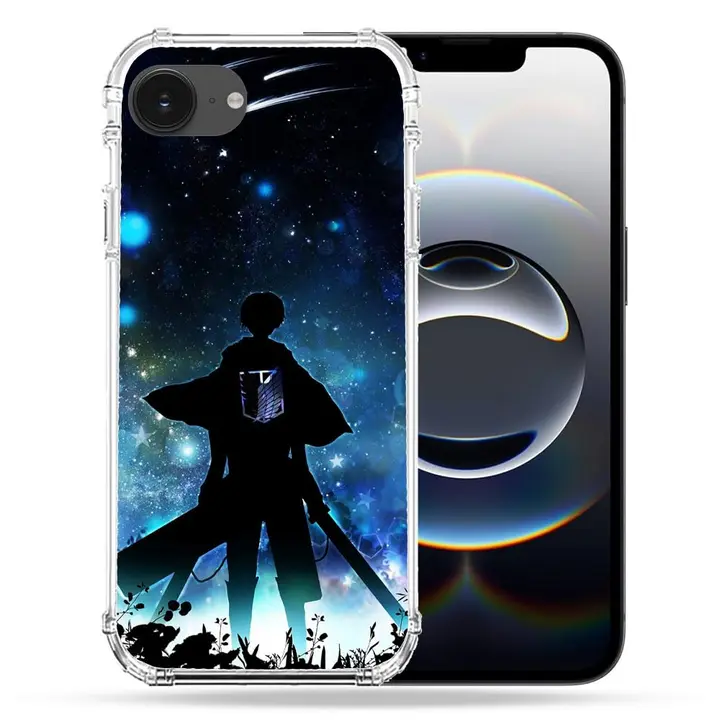 Carcasa reforzada manga Attack on Titan Levi para iPhone 16e (Cokitec)