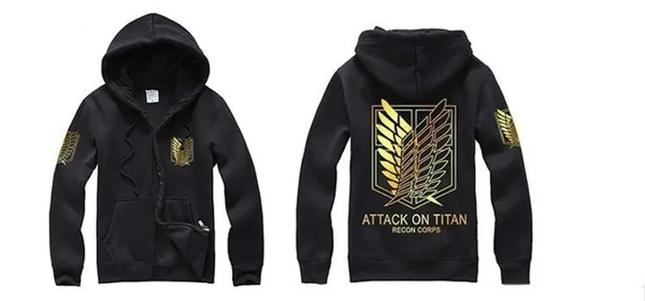 Chaqueta con capucha Legión de Reconocimiento, negro y oro (KHTO)
