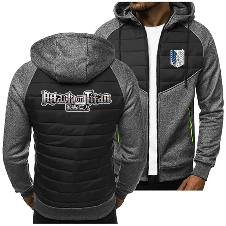Chaqueta con capucha patchwork AoT (TUIAIFA) — modelo B, talla