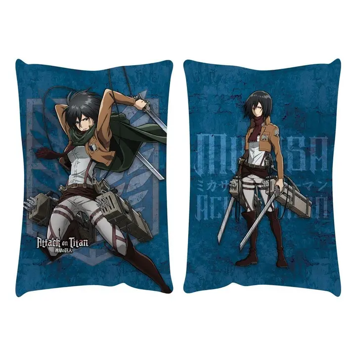 Cojín de Mikasa Ackerman (50 x 35 cm, POPbuddies)