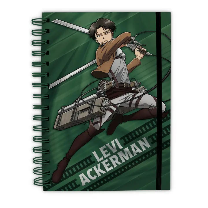 Cuaderno A5 de tapa dura Levi Ackerman, 180 páginas (ABYstyle)