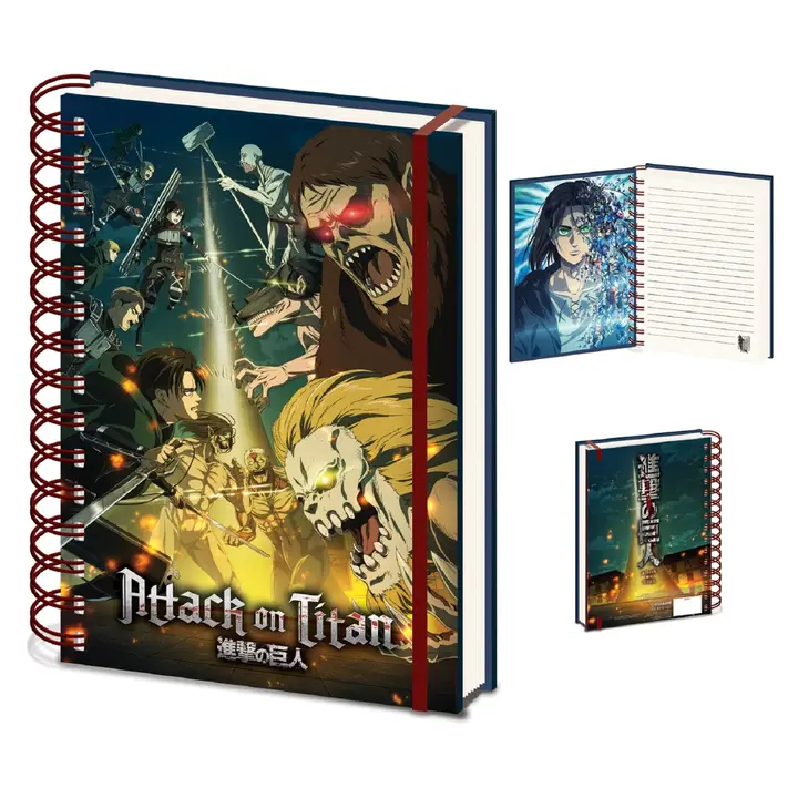Cuaderno A5 tapa dura Attack on Titan temporada 4 (Pyramid)