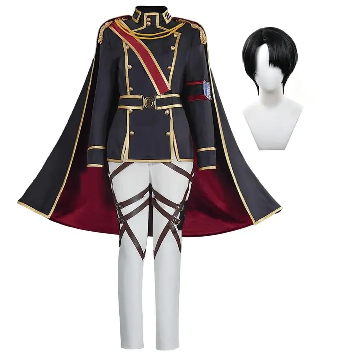Disfraz de Levi Ackerman con peluca (Xinchangda, talla M)
