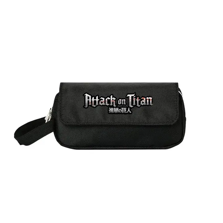 Estuche escolar Attack on Titan de 2 cremalleras, diseño n.º 2 (LKY STAR)