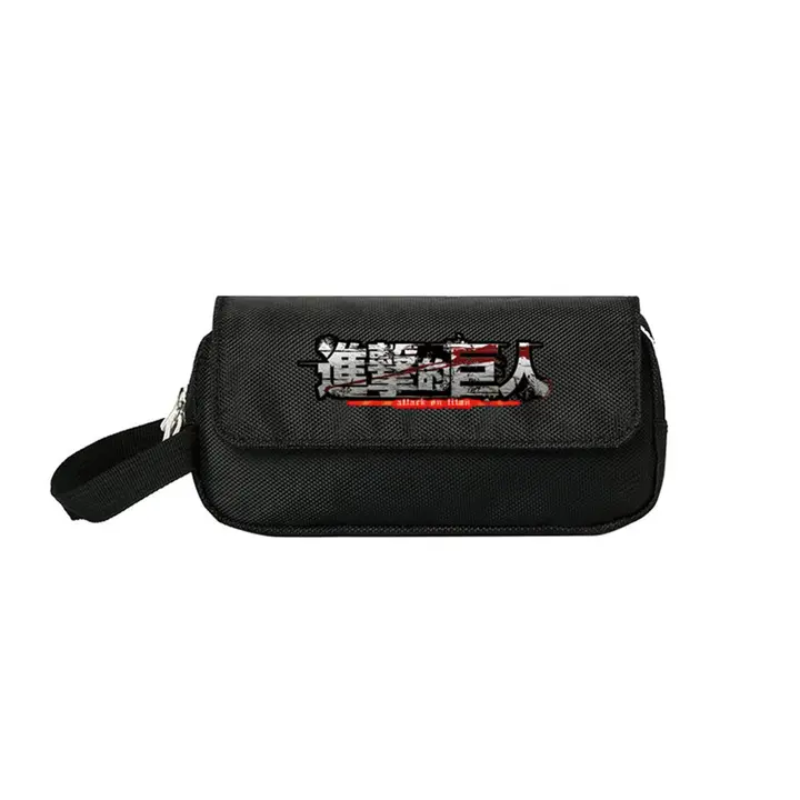 Estuche escolar Attack on Titan de 2 cremalleras, diseño n.º 3 (LKY STAR)