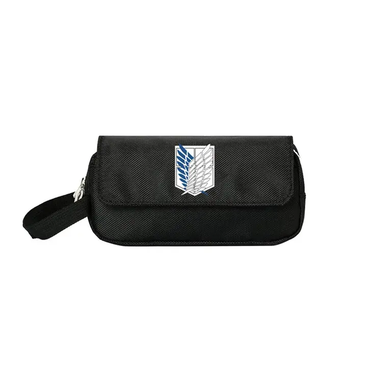 Estuche escolar Attack on Titan de 2 cremalleras, diseño n.º 4 (LKY STAR)