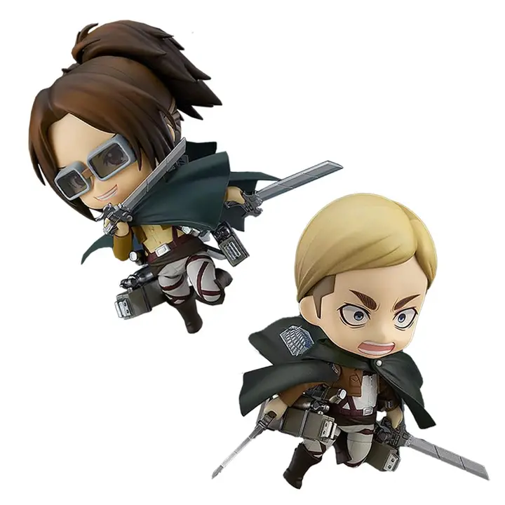 Figura articulada de Attack on Titan con caras intercambiables (Tipo 2)