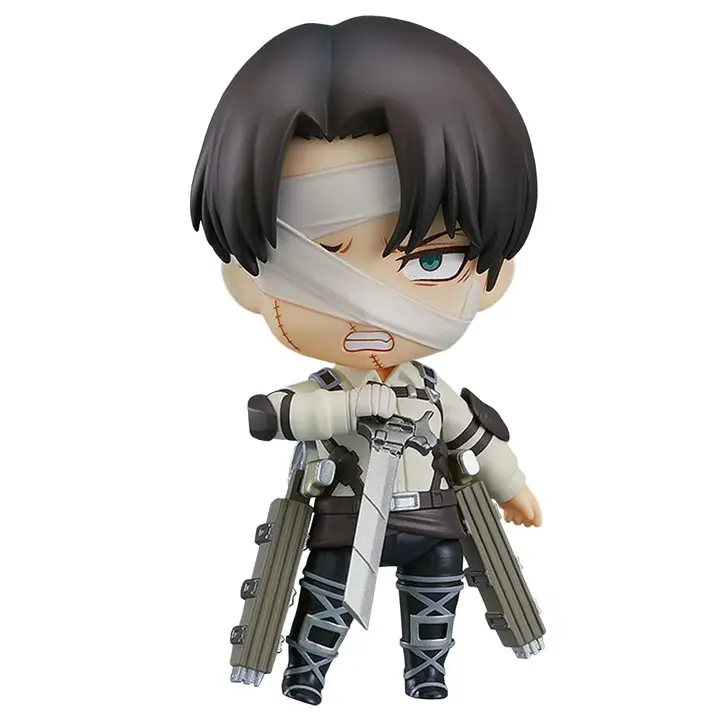 Figura articulada de Attack on Titan con caras intercambiables (Tipo 3)