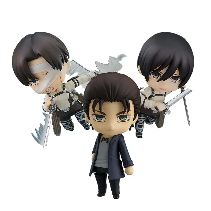 Figura articulada de Attack on Titan con caras intercambiables (Tipo 1)