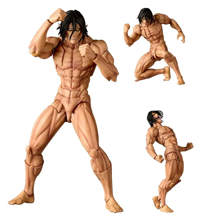 Figura articulada de Eren Jaeger, 16 cm (Zhongkaihua, sin licencia)