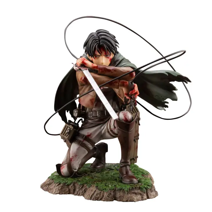Figura articulada de Levi «dañado en batalla», 15 cm (Zhongkaihua)