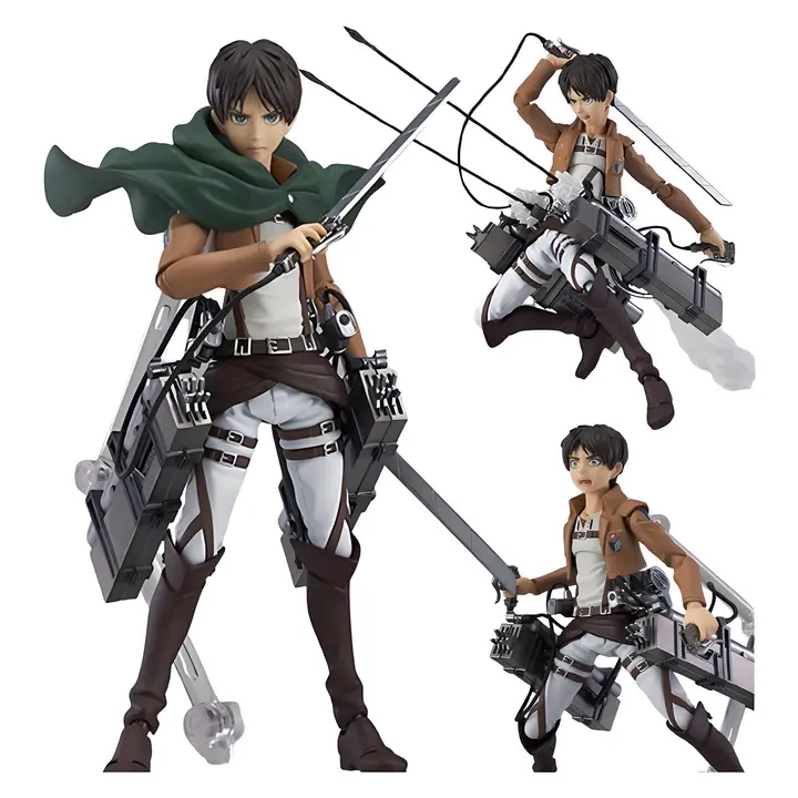 Figura articulada Levi o Eren de 15 cm (Zhongkaihua, sin licencia)