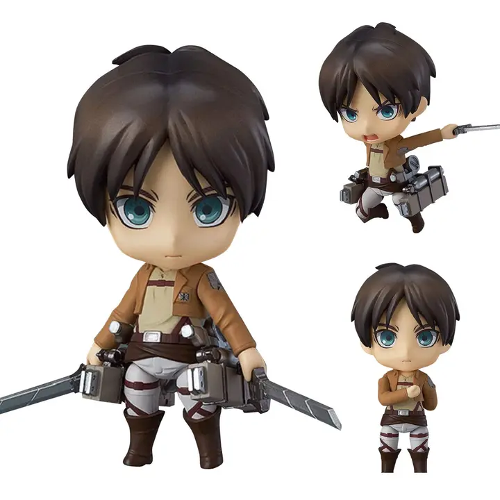 Figura chibi «Ellen Yeager» (Eren) con caras intercambiables, 10 cm