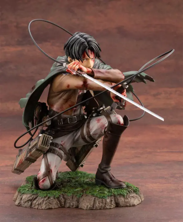 Figura de Levi Ackerman, 15 cm, cara intercambiable (sin licencia)