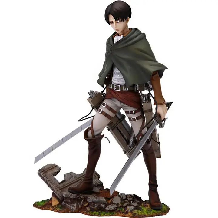 Figura de Levi en pose de batalla «Battle Levi», 20 cm (sin licencia)