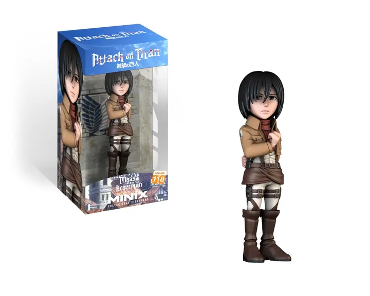 Figura MINIX de Mikasa Ackerman, 12 cm (Attack on Titan)