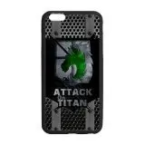 Funda de goma Attack on Titan para iPhone 6 Plus / 6s Plus (negra)