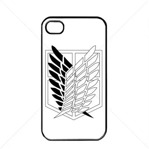 Funda iPhone 4/4S Attack on Titan — TPU negra