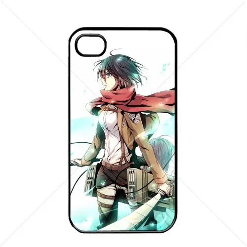Funda iPhone 4/4S Mikasa Ackerman — negra (High Definition Case Store)