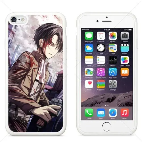 Funda Levi Ackerman estilo manga para iPhone 6 (HD Case Store)