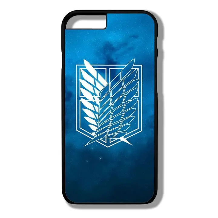 Funda logo Shingeki no Kyojin para iPhone 6 Plus / 6s Plus (negra)