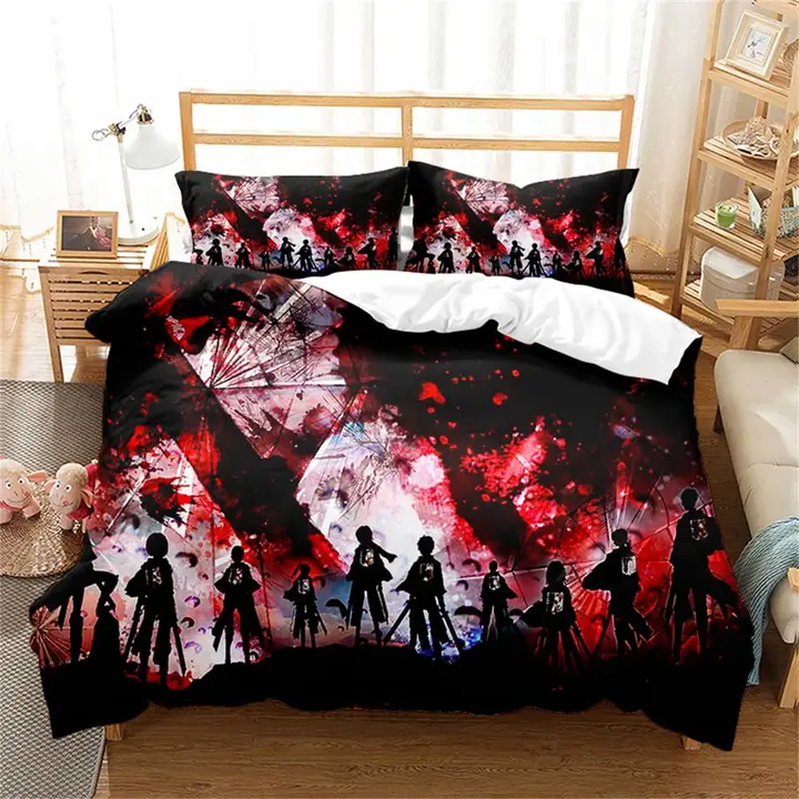 Funda nórdica reversible Attack on Titan Aot 05, cama de 90 (Ste-X)